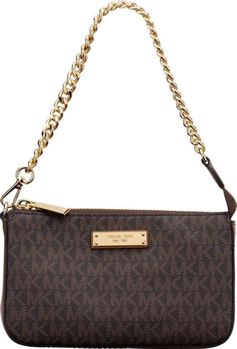 michael kors dames clutch bruin|michael kors clutch.